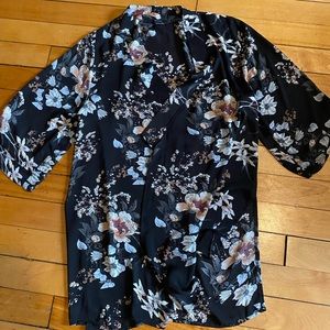 Back floral kimono